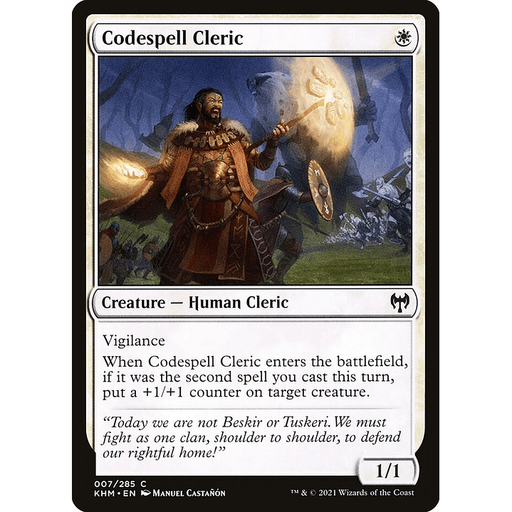 Codespell Cleric | Inglés | EX | KHM 1