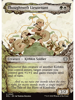 Thoughtweft Lieutenant (Showcase foil) | Inglés | NM | ECL