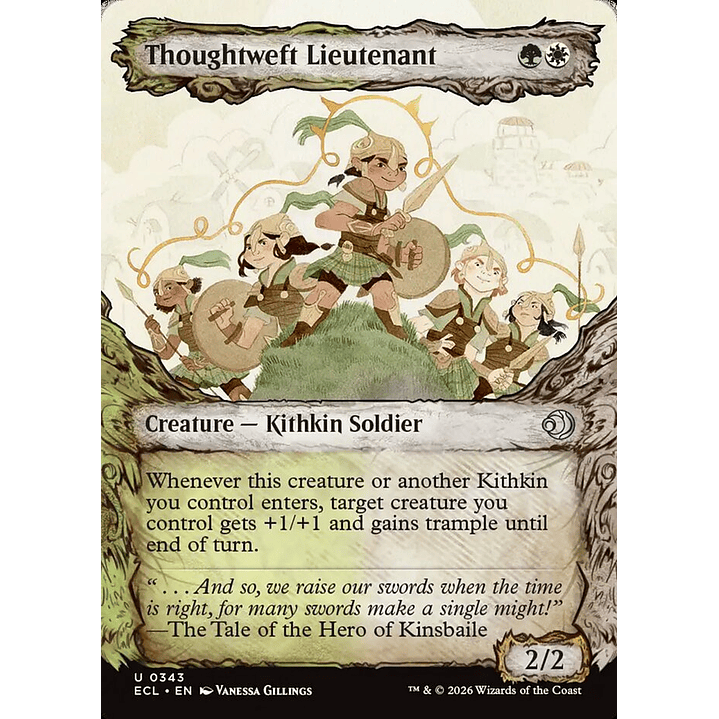 Thoughtweft Lieutenant (Showcase foil) | Inglés | NM | ECL 1