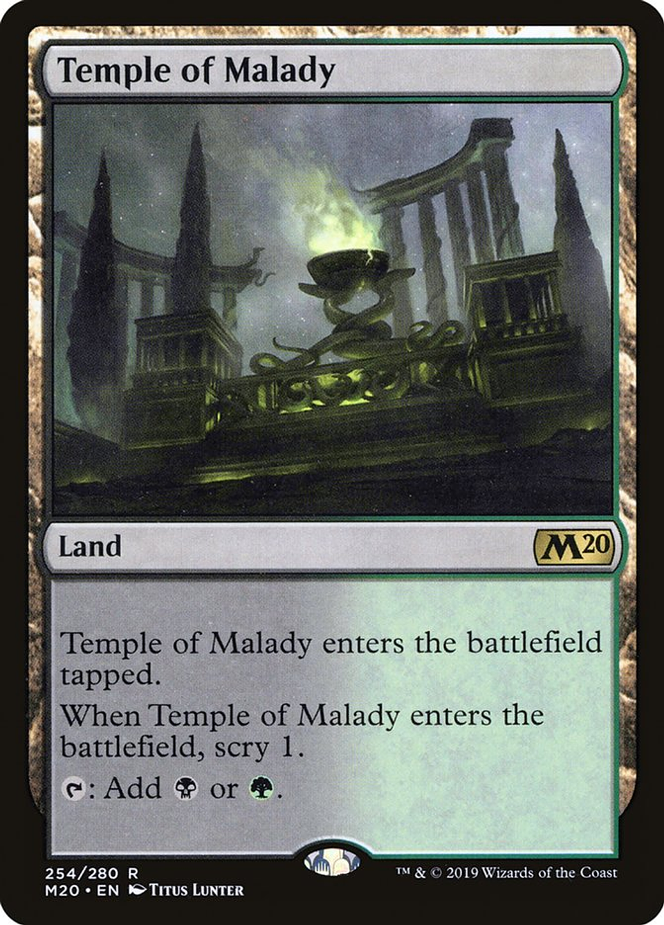 Temple of Malady | Inglés | EX | M20 1