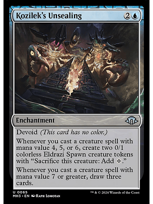 Kozilek's Unsealing | Inglés | NM | MH3