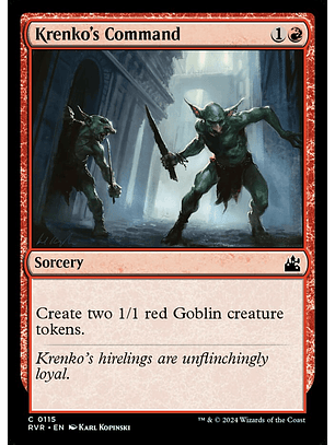 Krenko's Command | Inglés | EX | RVR