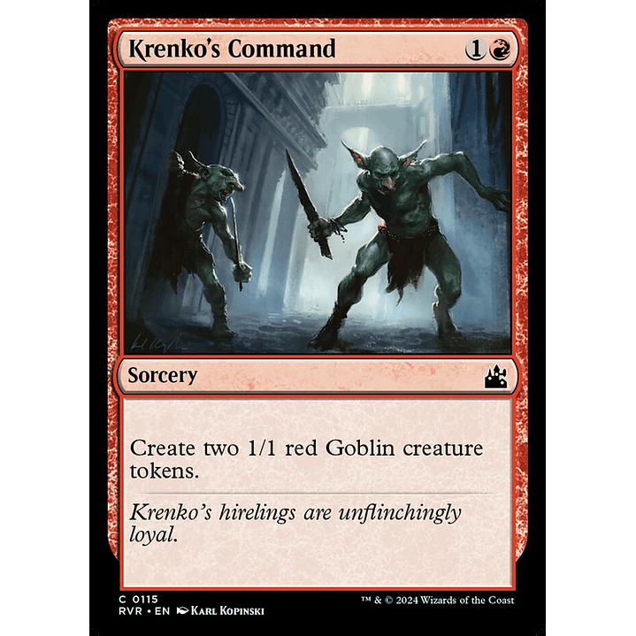 Krenko's Command | Inglés | EX | RVR 1