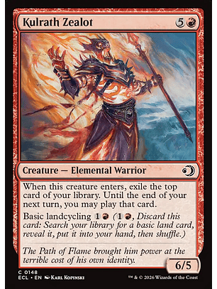 Kulrath Zealot (foil) | Inglés | NM | ECL