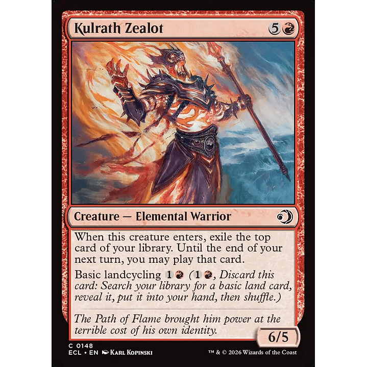 Kulrath Zealot (foil) | Inglés | NM | ECL 1
