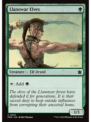 Llanowar Elves | Inglés | NM | FDN