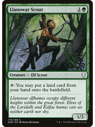 Llanowar Scout | Español | EX | DOM