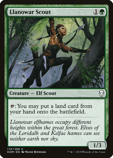 Llanowar Scout | Español | EX | DOM