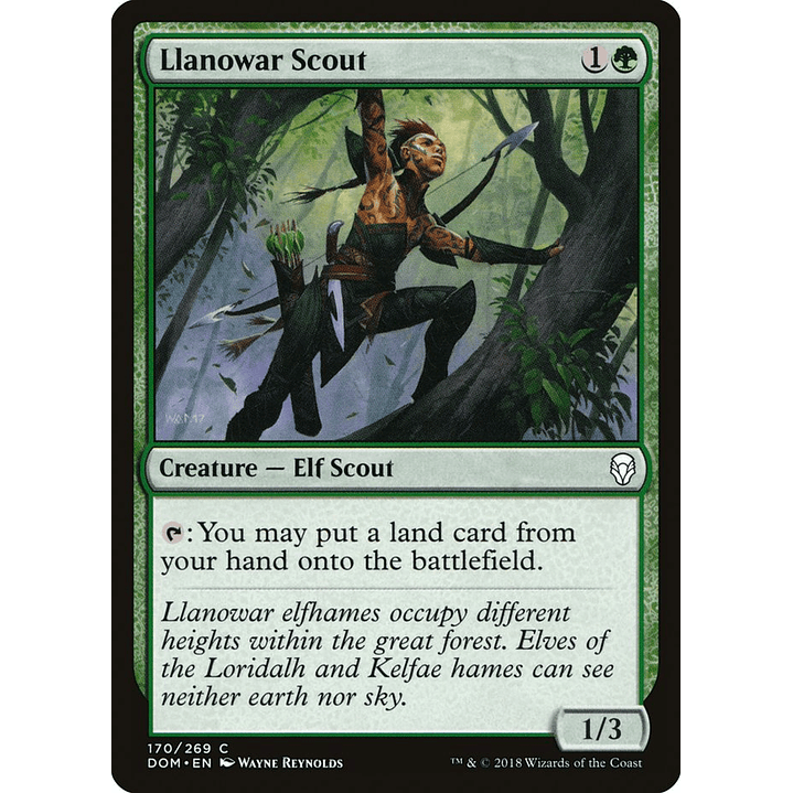 Llanowar Scout | Español | EX | DOM 1