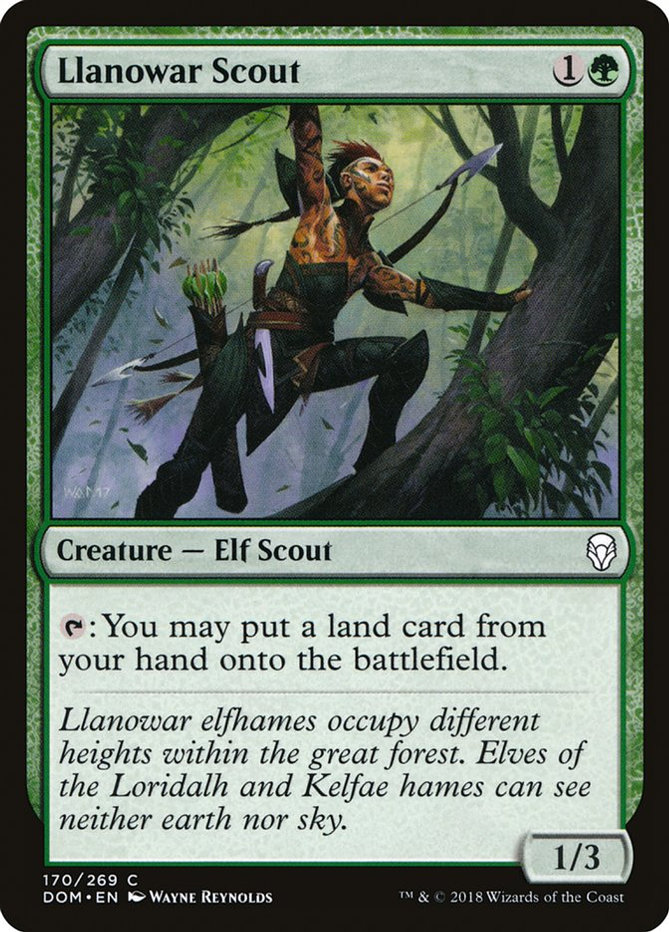 Llanowar Scout | Español | EX | DOM 1