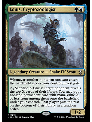 Lonis, Cryptozoologist | Inglés | NM | MKC