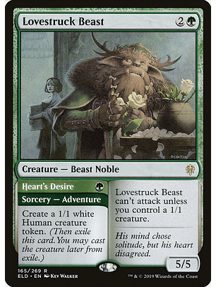 Lovestruck Beast // Heart's Desire | Inglés | EX | ELD