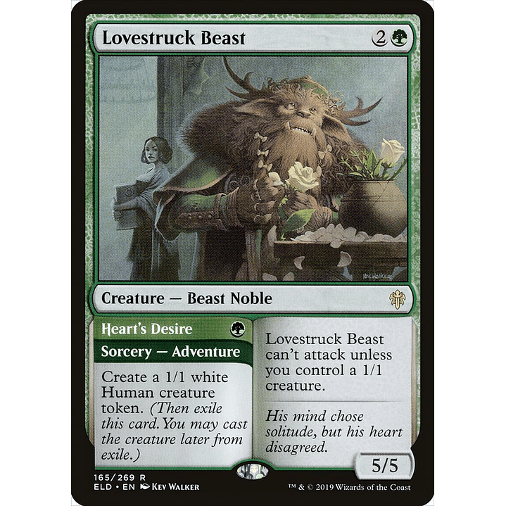 Lovestruck Beast // Heart's Desire | Inglés | EX | ELD 1