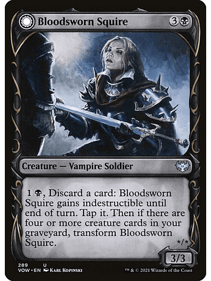 Bloodsworn Squire // Bloodsworn Knight (Showcase) | Inglés | NM | VOW