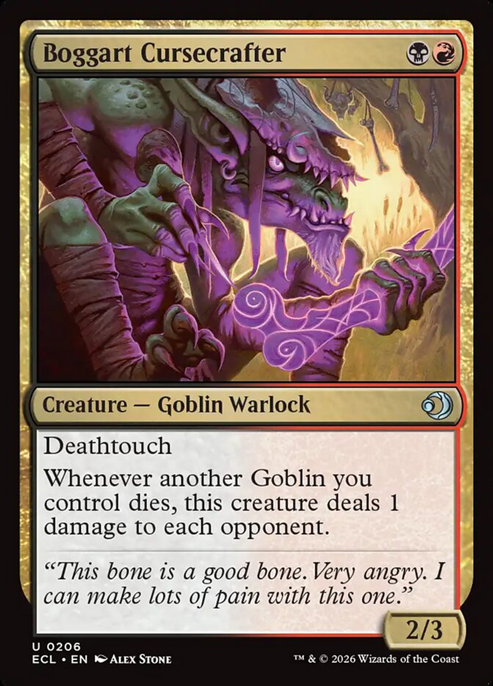 Boggart Cursecrafter (foil) | Inglés | NM | ECL 1