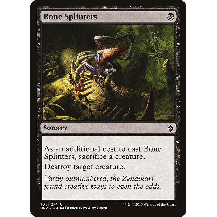 Bone Splinters | Inglés | EX | BFZ 1