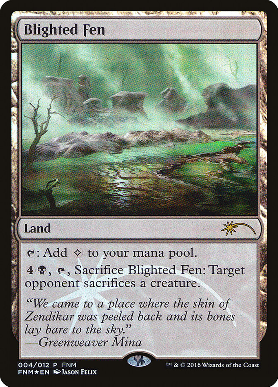 Blighted Fen (foil) | Español | NM | F16 1
