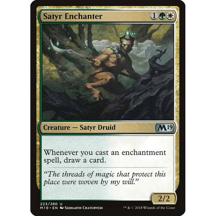 Satyr Enchanter | Español | NM | M19 1