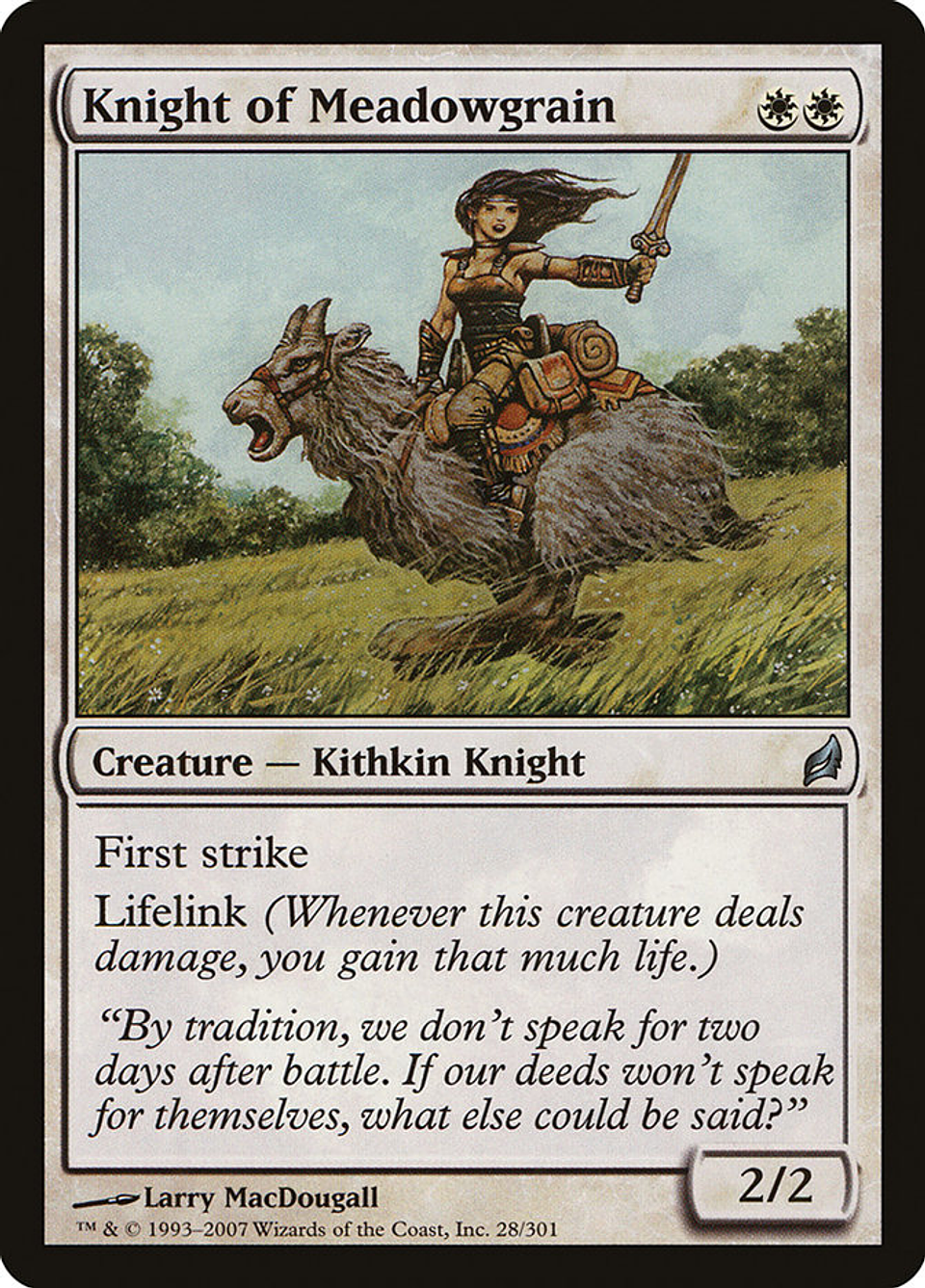 Knight of Meadowgrain | Español | VG | LRW 1