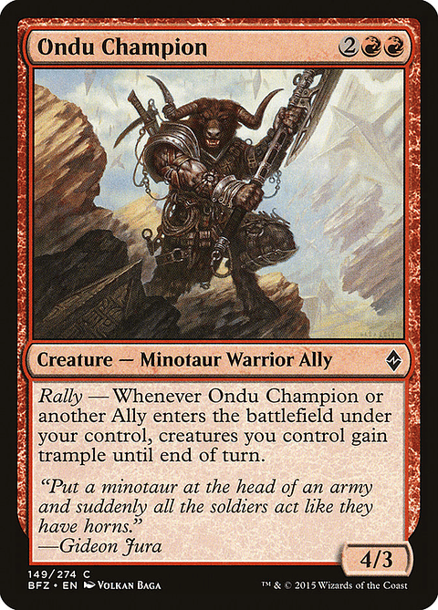 Ondu Champion | Inglés | NM | BFZ