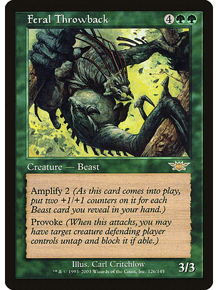 Feral Throwback (Retro Frame) | Español | VG | LGN