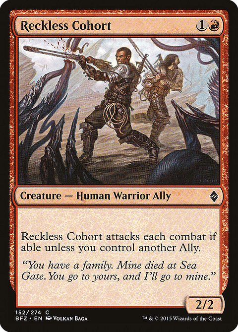 Reckless Cohort | Inglés | NM | BFZ