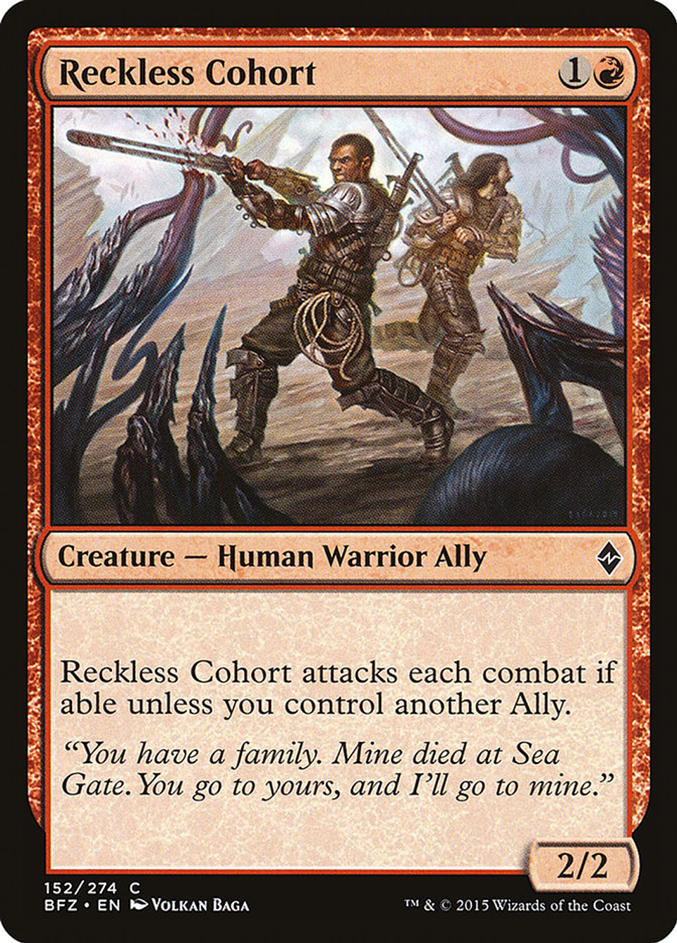 Reckless Cohort | Inglés | NM | BFZ 1