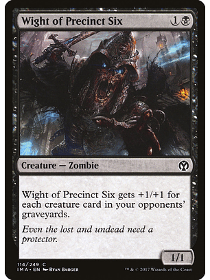 Wight of Precinct Six (foil) | Inglés | NM | IMA