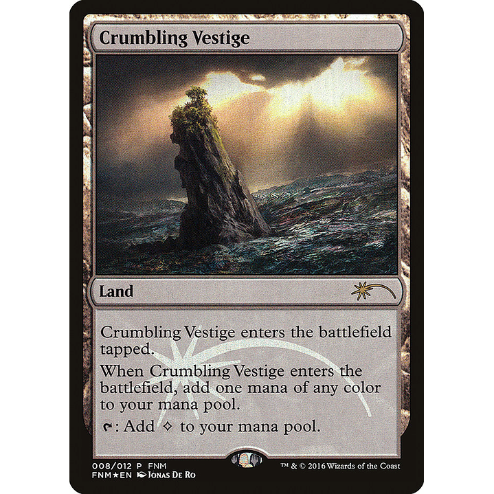 Crumbling Vestige (foil) | Español | EX | F16 1