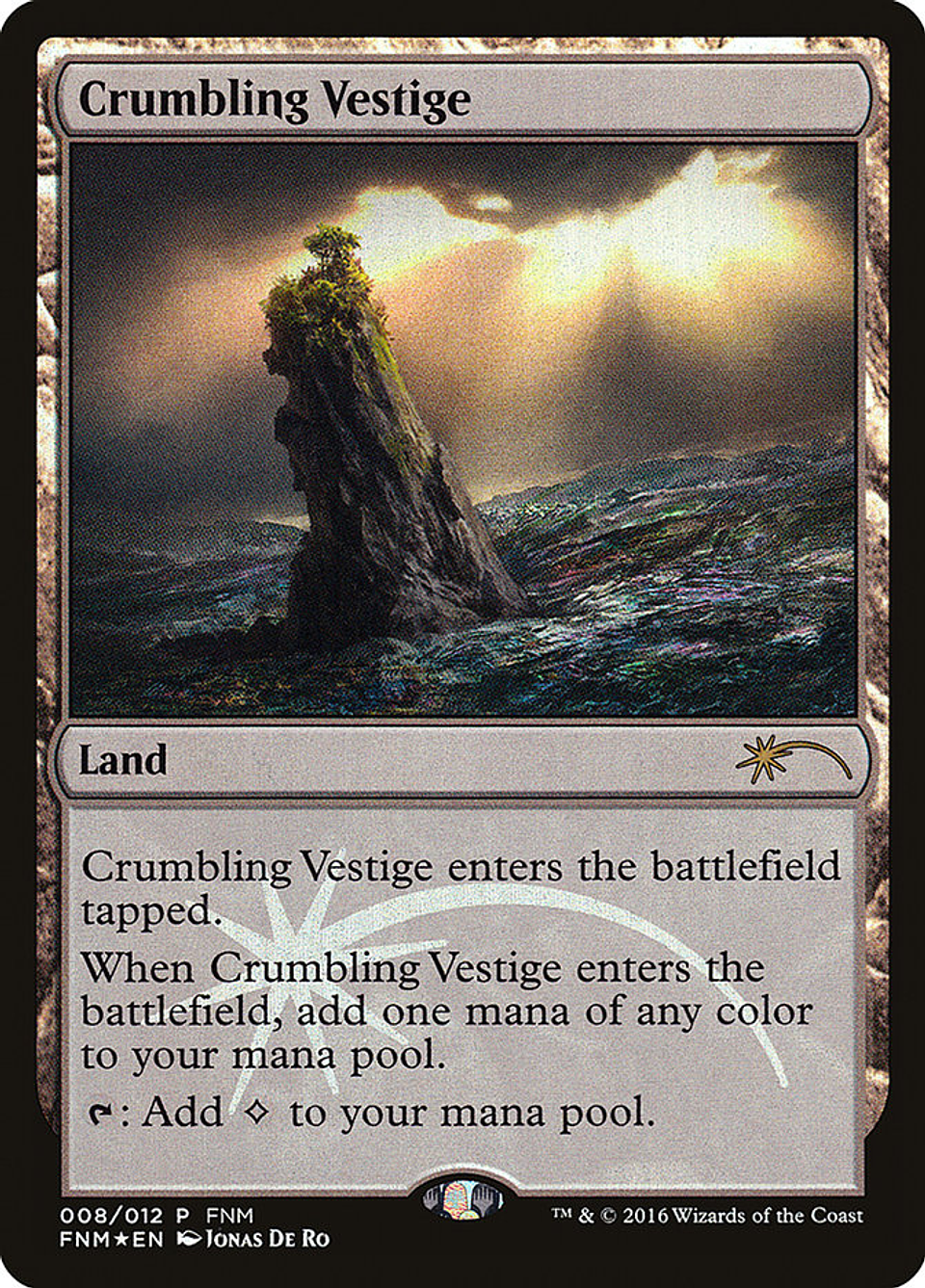 Crumbling Vestige (foil) | Español | EX | F16 1