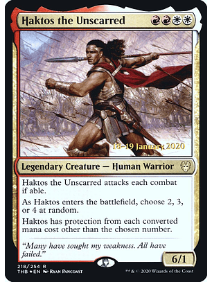 Haktos the Unscarred (Launch foil) | Español | EX | PTHB