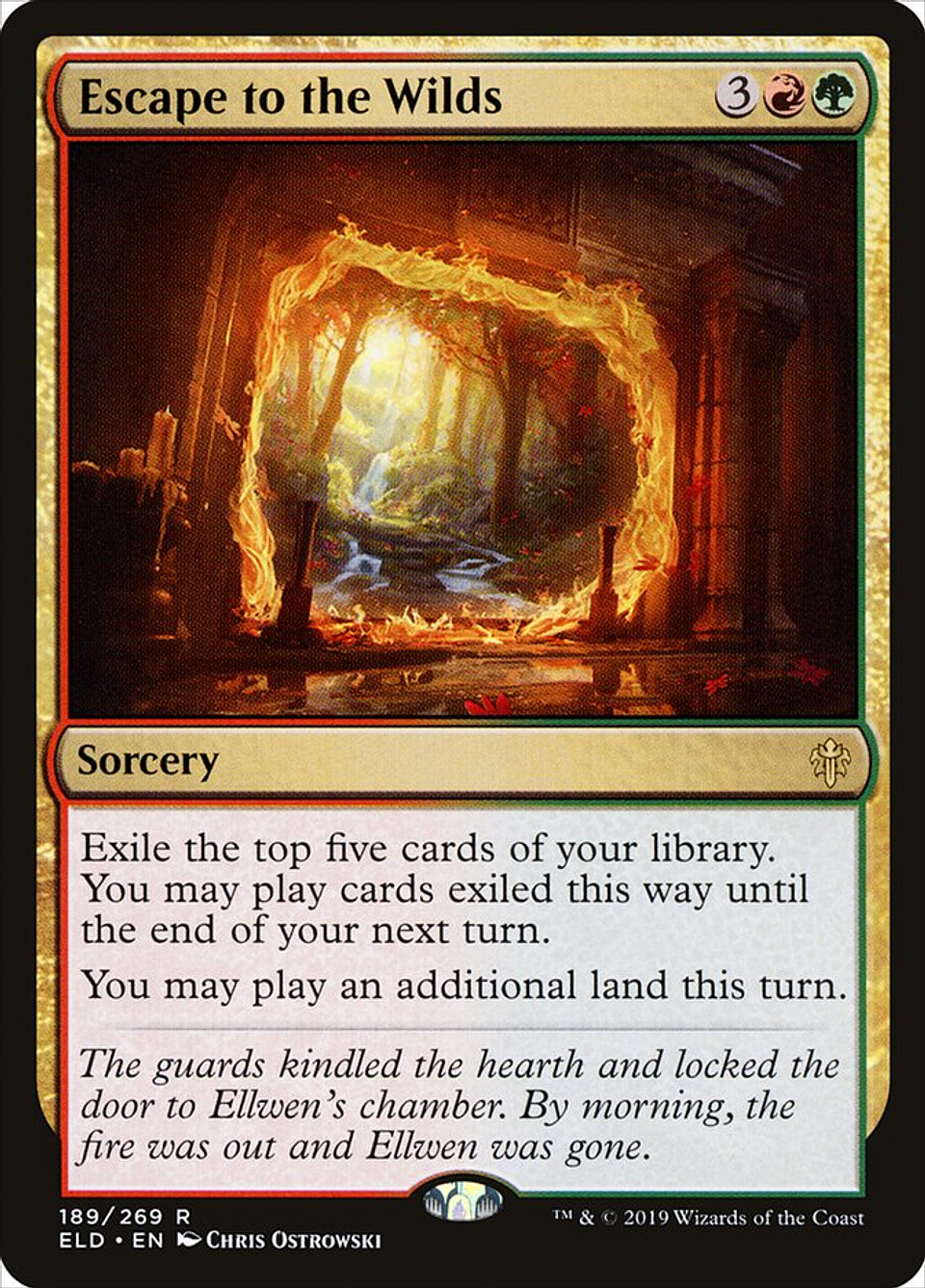 Escape to the Wilds (foil) | Español | NM | ELD 1