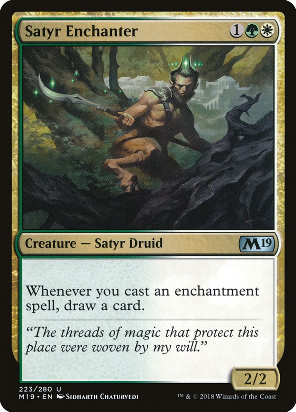 Satyr Enchanter | Español | EX | M19 1
