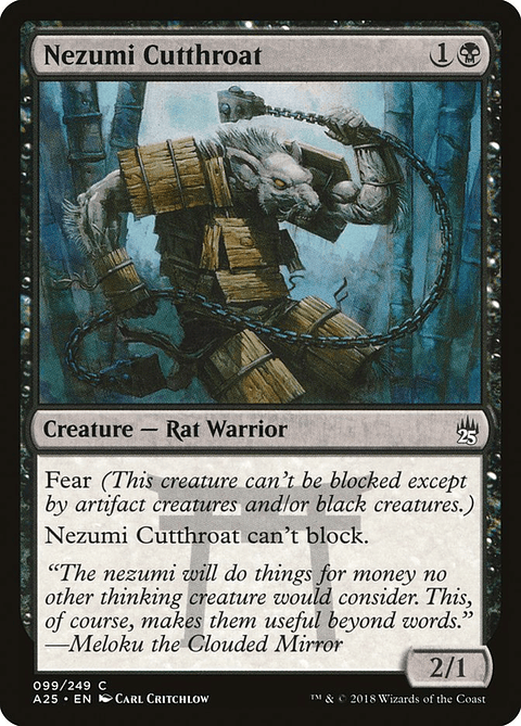 Nezumi Cutthroat | Inglés | NM | A25