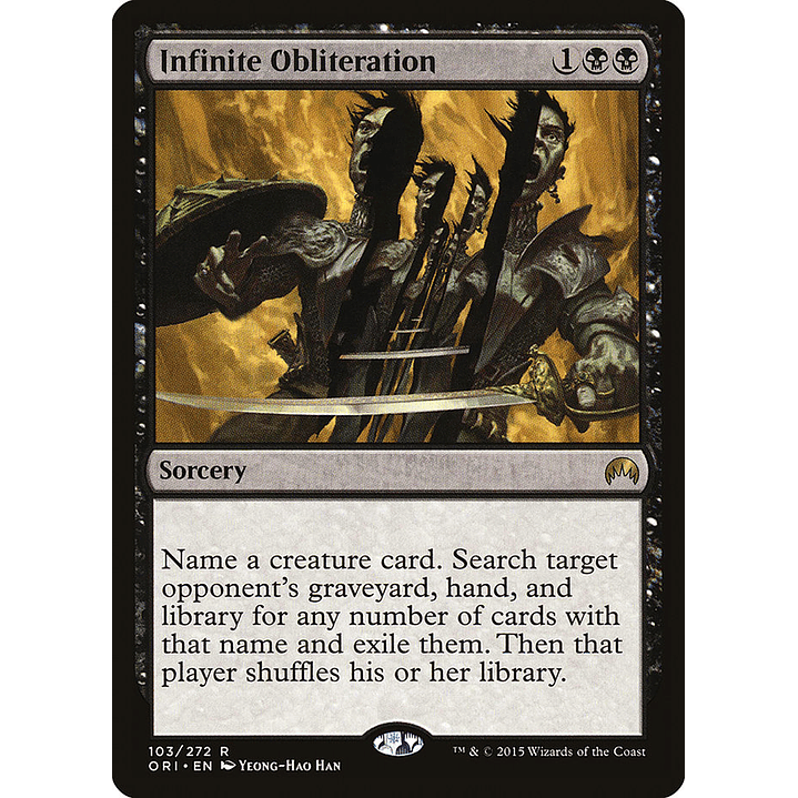 Infinite Obliteration | Español | NM | ORI 1