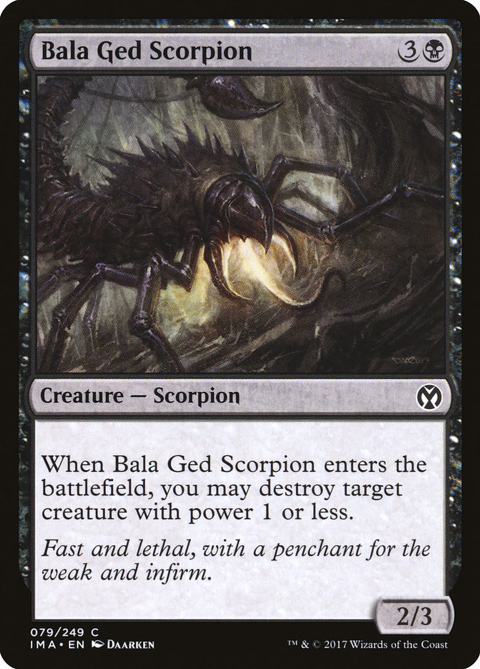 Bala Ged Scorpion | Inglés | NM | IMA 1