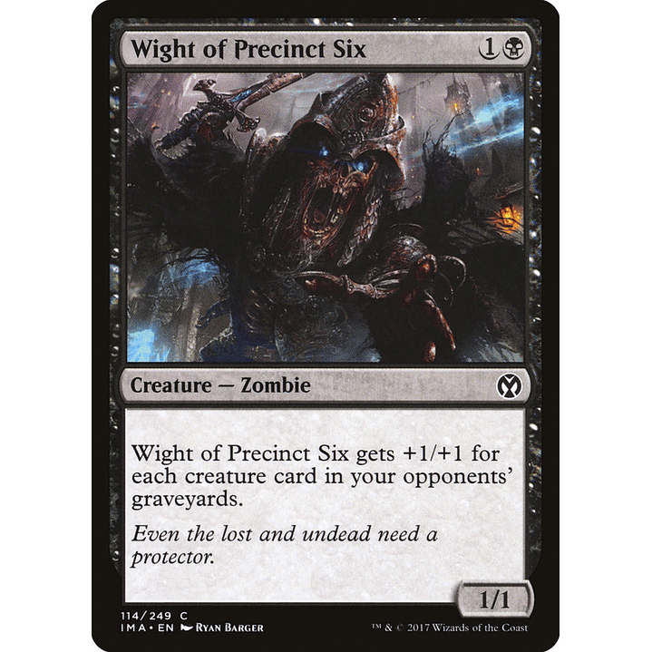 Wight of Precinct Six | Inglés | NM | IMA 1