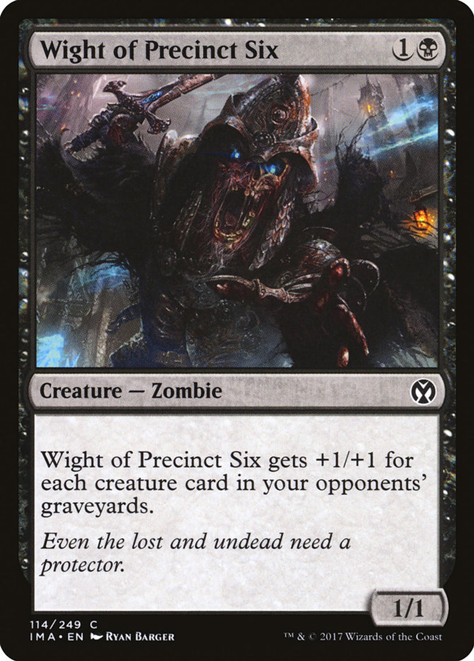 Wight of Precinct Six | Inglés | NM | IMA 1