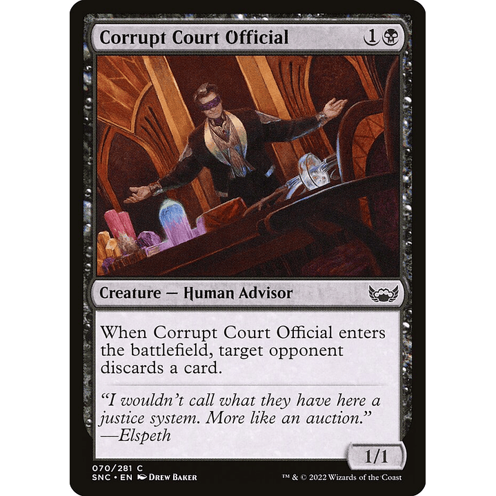 Corrupt Court Official | Inglés | NM | SNC 1