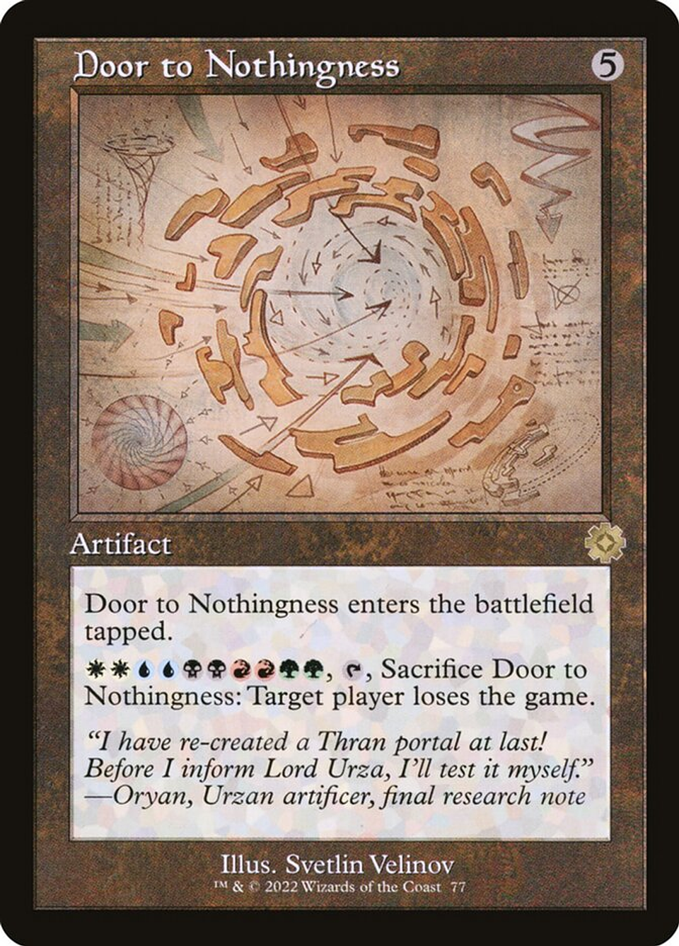 Door to Nothingness (Retro Frame) | Español | NM | BRR 1