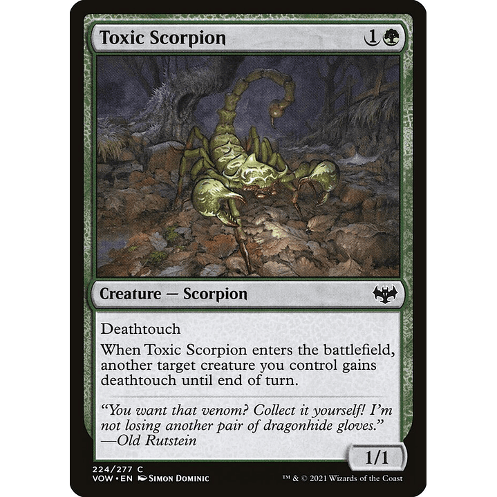 Toxic Scorpion | Inglés | NM | VOW 1