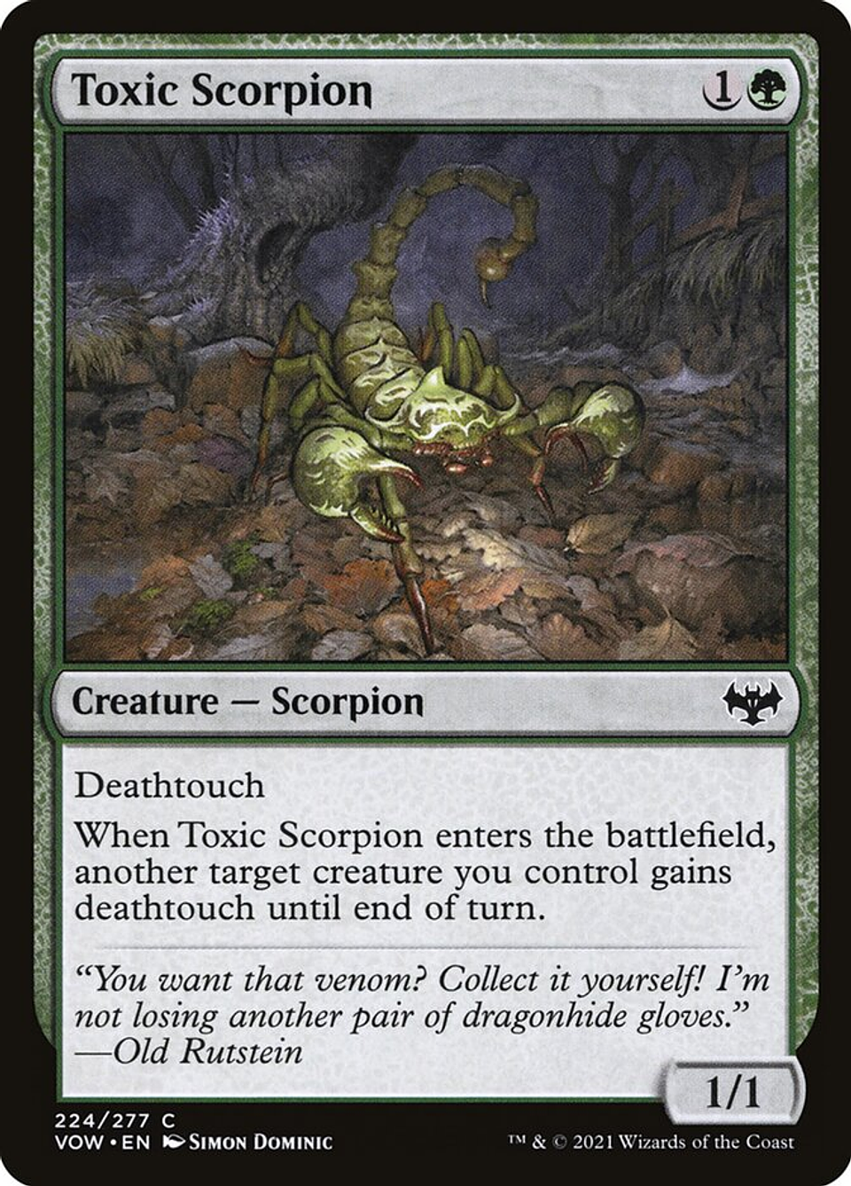 Toxic Scorpion | Inglés | NM | VOW 1