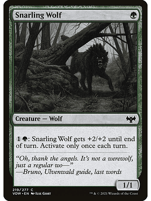 Snarling Wolf | Inglés | NM | VOW