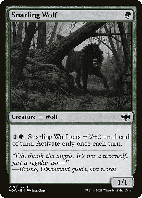 Snarling Wolf | Inglés | NM | VOW