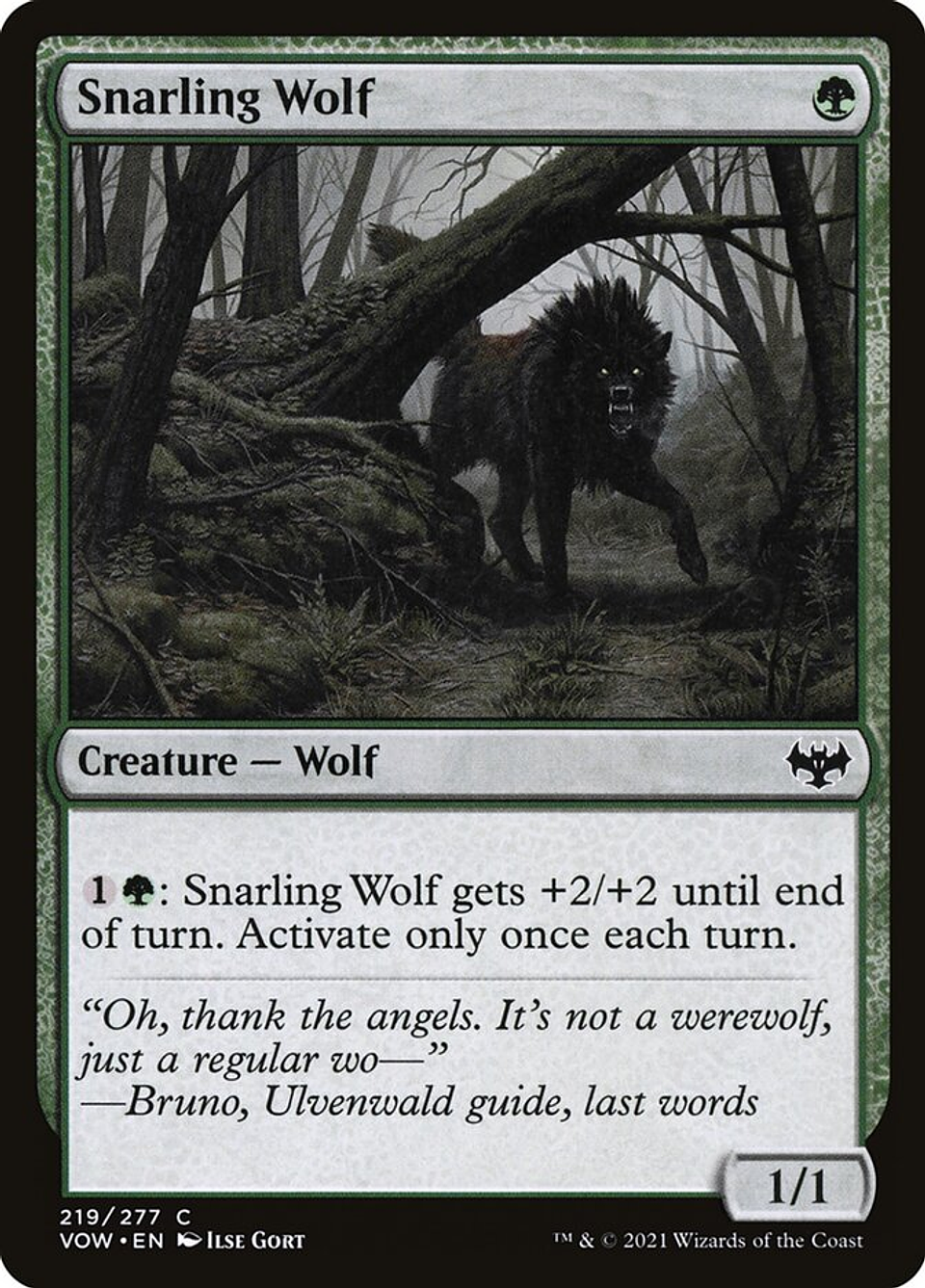 Snarling Wolf | Inglés | NM | VOW 1