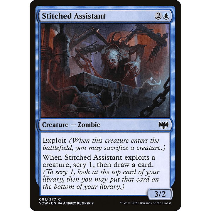 Stitched Assistant | Inglés | NM | VOW 1