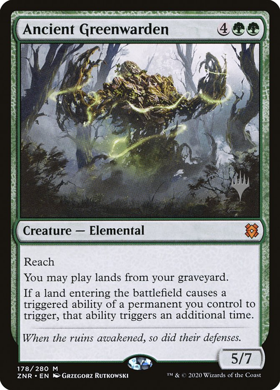 Ancient Greenwarden (foil) | Español | NM | PZNR 1