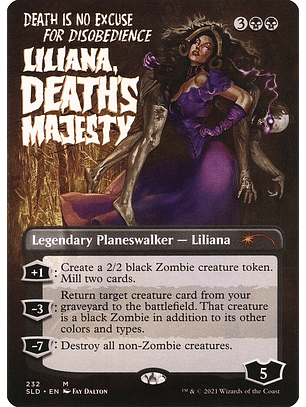 Liliana, Death's Majesty (Borderless) | Inglés | NM | SLD