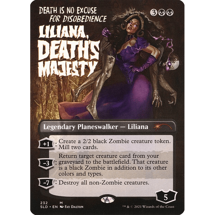Liliana, Death's Majesty (Borderless) | Inglés | NM | SLD 1