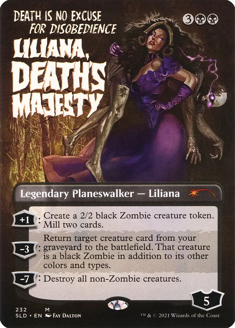 Liliana, Death's Majesty (Borderless) | Inglés | NM | SLD 1